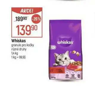 Globus Whiskas granule pro kočky nabídka