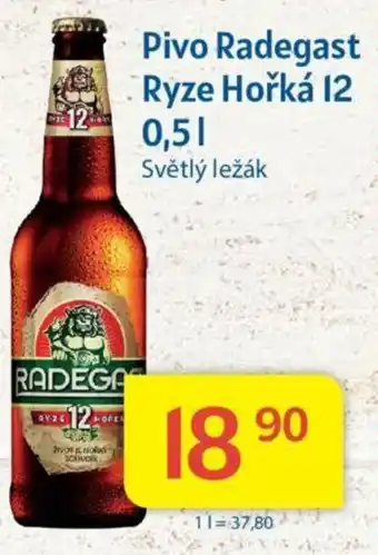 Kubík potraviny Pivo Radegast Ryze Hořká 12 0.5L nabídka