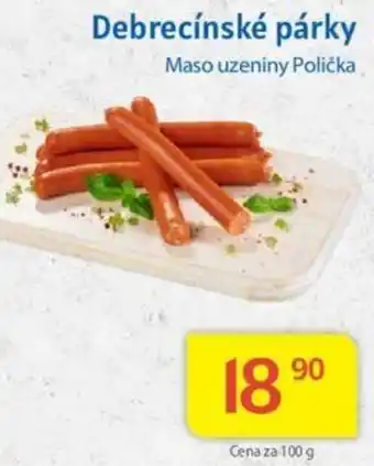 Kubík potraviny Debrecínské párky nabídka