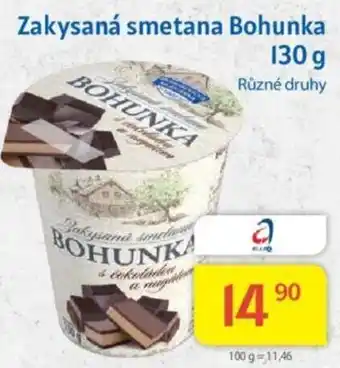 Kubík potraviny Zakysaná smetana Bohunka 130 g nabídka