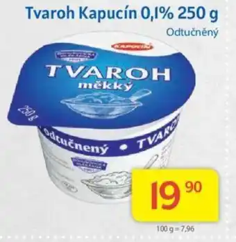 Kubík potraviny Tvaroh Kapucín 0,1% 250 g nabídka
