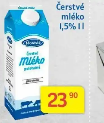 Kubík potraviny Čerstvé mléko 1.5% 1L nabídka