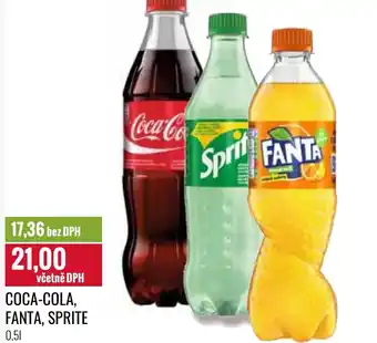 Ratio COCA-COLA, FANTA, SPRITE 0.5L nabídka