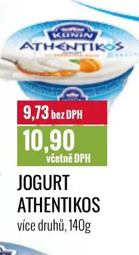 Ratio JOGURT ATHENTIKOS více druhů, 140g nabídka