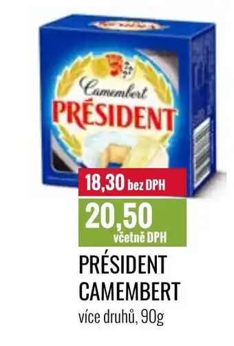 Ratio PRÉSIDENT CAMEMBERT nabídka
