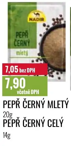 Ratio PEPŘ ČERNÝ MLETÝ nabídka