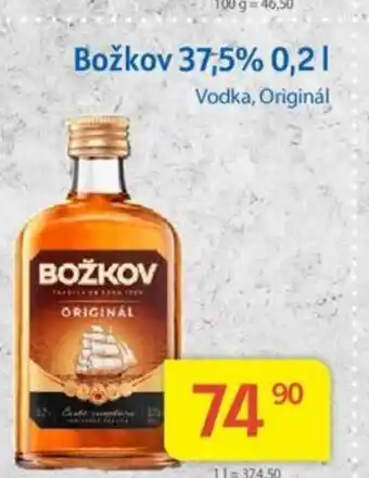 Kubík potraviny Božkov 37,5% 0,2L nabídka