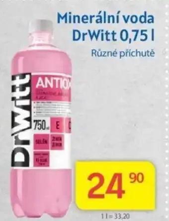 Kubík potraviny Minerální voda DrWitt 0,75L nabídka