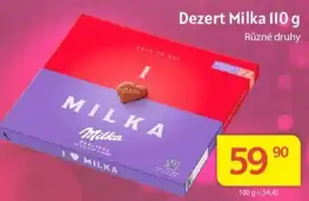Kubík potraviny Dezert Milka 110 g nabídka
