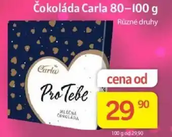 Kubík potraviny Čokoláda Carla 80-100 g nabídka