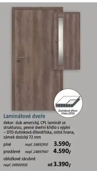 Bauhaus Laminátové dveře nabídka