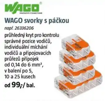 WAGO svorky s páčkou