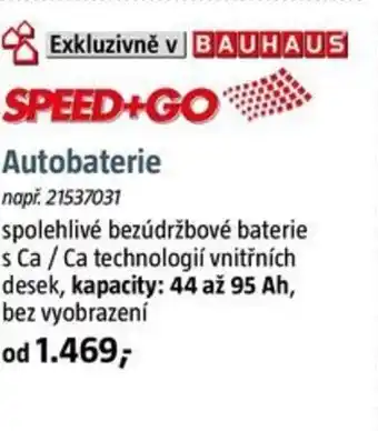Bauhaus Autobaterie nabídka