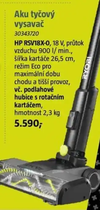 Bauhaus Aku tyčový vysavač nabídka