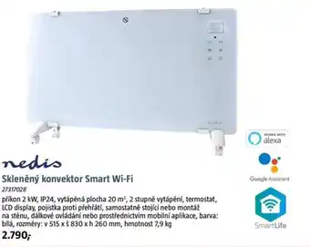 Bauhaus Skleněný konvektor Smart Wi-Fi nabídka