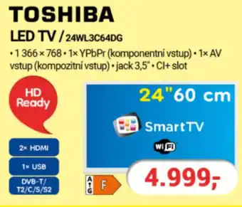 Planeo Elektro TOSHIBA LED TV/24WL3C64DG nabídka