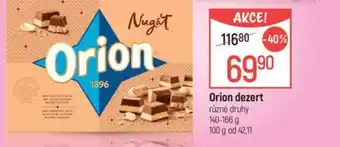 Globus Orion dezert nabídka