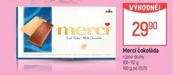 Globus Merci čokoláda nabídka