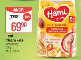 Globus Hami mléčná kaše nabídka