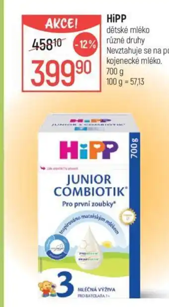 HiPP dětské mléko