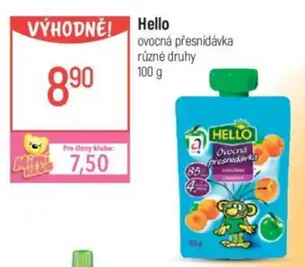 Globus Hello ovocná přesnídávka nabídka