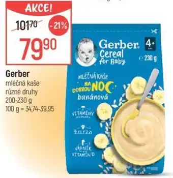 Globus Gerber mléčná kaše nabídka