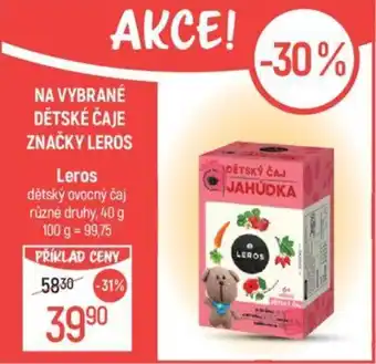 Globus Leros dětský ovocný čaj nabídka