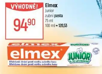Globus Elmex Junior zubní pasta 75 ml nabídka