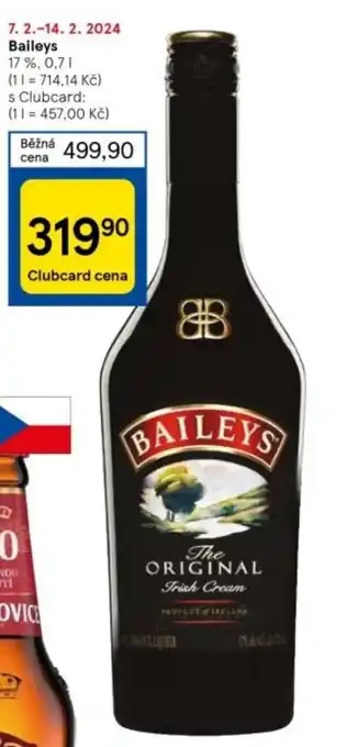 Tesco Baileys nabídka