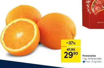 Tesco Pomeranče nabídka