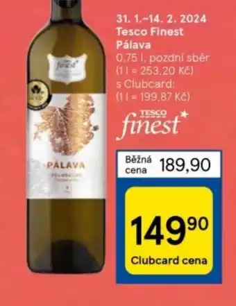 Tesco Tesco Finest Pálava nabídka