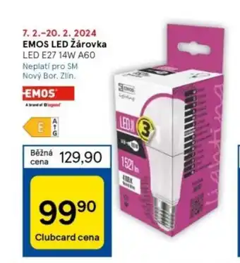 Tesco EMOS LED Žárovka nabídka