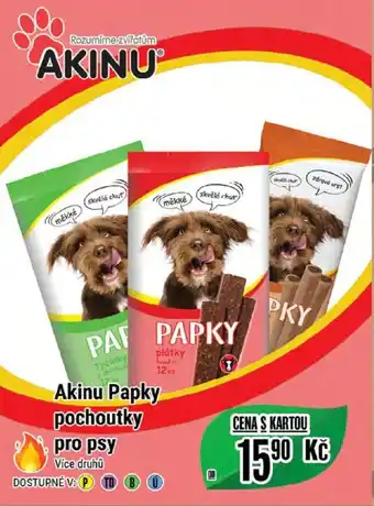 Tamda Foods Akinu Papky pochoutky pro psy nabídka