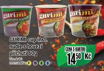 Tamda Foods GURIMI cup inst. nudle s hovezí příchutí 60g nabídka