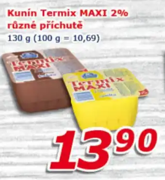 ESO MARKET Kunín Termix MAXI 2% různé příchutě 130 g nabídka