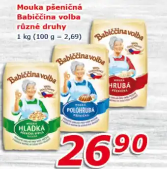 ESO MARKET Mouka pšeničná Babiččina volba různé druhy 1 kg nabídka
