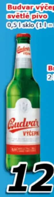 ESO MARKET Budvar výčepní světlé pivo 0,5 l. nabídka