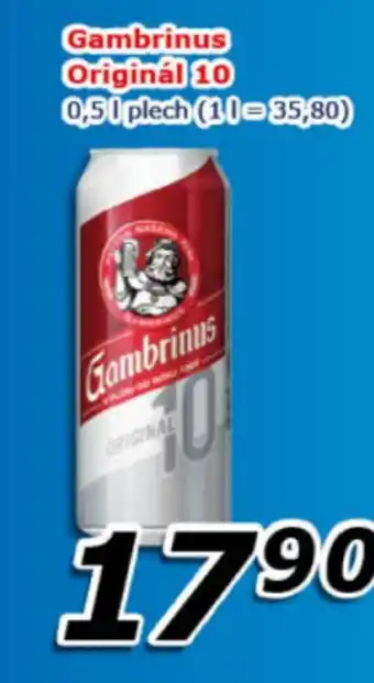ESO MARKET Gambrinus Originál 10 0,5 l. nabídka