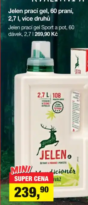 Šlak Jelen prací gel, 60 praní, 2,7 l. nabídka
