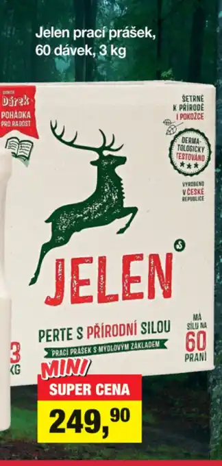 Šlak Jelen prací prášek, 60 dávek, 3 kg nabídka