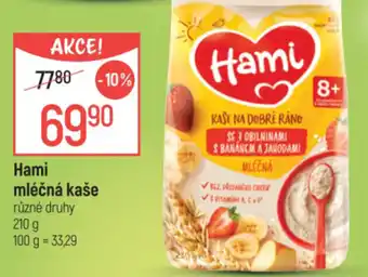 Globus Hami mléčná kaše nabídka