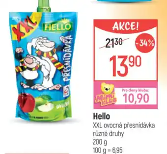Globus Hello XXL ovocná přesnídávka nabídka