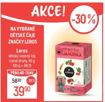 Globus Leros dětský ovocný čaj nabídka