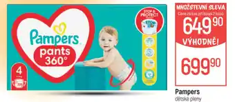 Globus Pampers dětské pleny nabídka