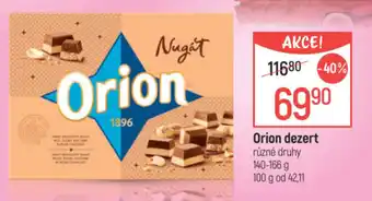 Globus Orion dezert nabídka