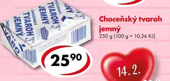 CBA Choceňský tvaroh jemný nabídka