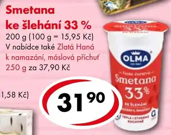 CBA Smetana ke slehani 33% nabídka