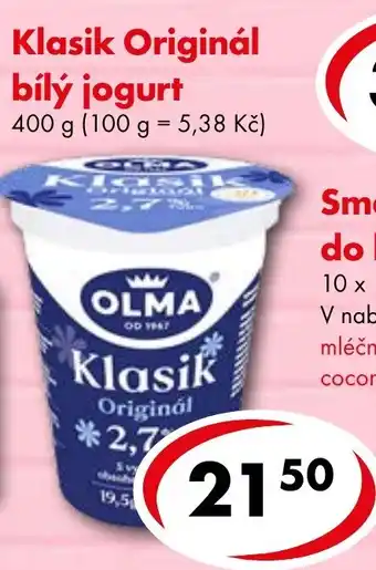 CBA Klasik Originál bílý jogurt nabídka