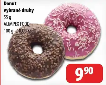 Partner Maloobchodní síť Donut vybrané druhy nabídka