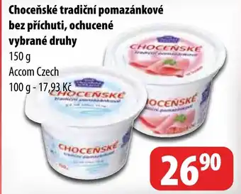 Partner Maloobchodní síť Choceňské tradiční pomazánkové bez příchuti, ochucené vybrané druhy nabídka